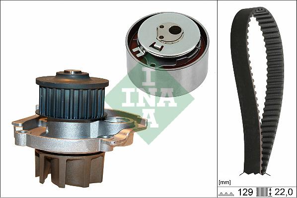INA 530 0462 30 - Water Pump & Timing Belt Set xparts.lv