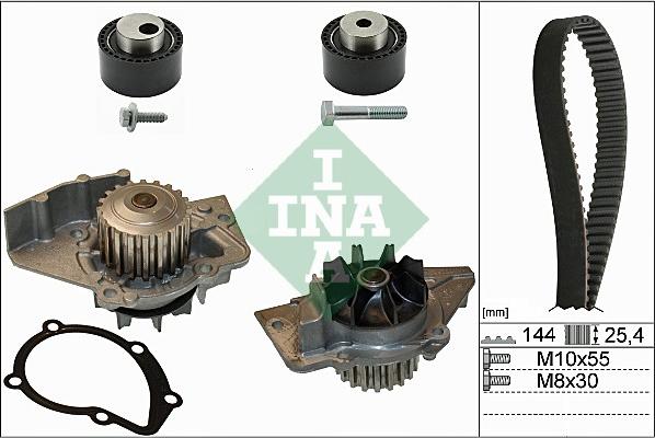 INA 530 0235 30 - Water Pump & Timing Belt Set xparts.lv