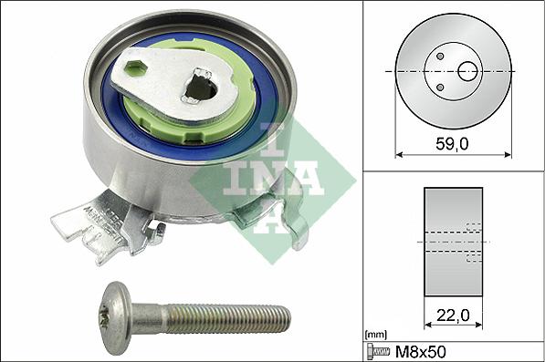 INA 531 0518 30 - Tensioner Pulley, timing belt xparts.lv