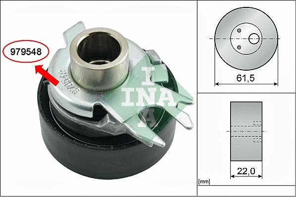 INA 531 0525 30 - Tensioner Pulley, timing belt xparts.lv