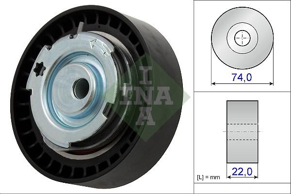 INA 531 0876 10 - Tensioner Pulley, timing belt xparts.lv