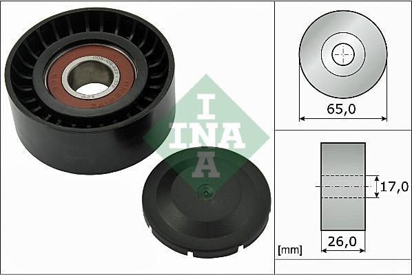 INA 532 0557 10 - Deflection / Guide Pulley, v-ribbed belt xparts.lv