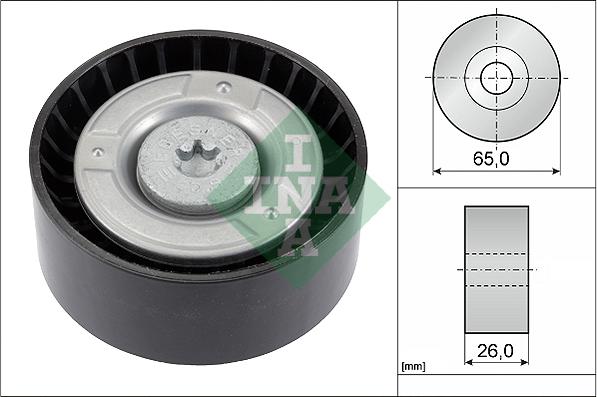 INA 532 0608 10 - Направляющий ролик, поликлиновый ремень xparts.lv