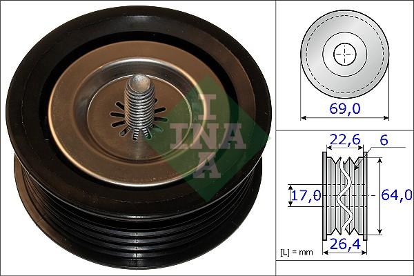 INA 532 0671 10 - Направляющий ролик, поликлиновый ремень xparts.lv