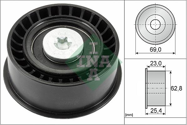 INA 532 0033 10 - Deflection / Guide Pulley, timing belt xparts.lv