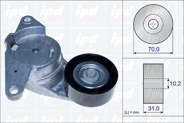 IPD 15-3842 - Siksnas spriegotājs, Ķīļsiksna xparts.lv