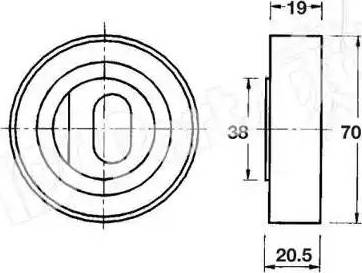 IPS Parts ITB-6417 - Tensioner Pulley, timing belt xparts.lv