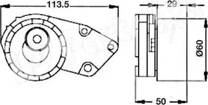 IPS Parts ITB-6W00 - Siksnas spriegotājs, Zobsiksna xparts.lv