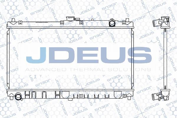 Jdeus 016M25 - Радиатор, охлаждение двигателя xparts.lv