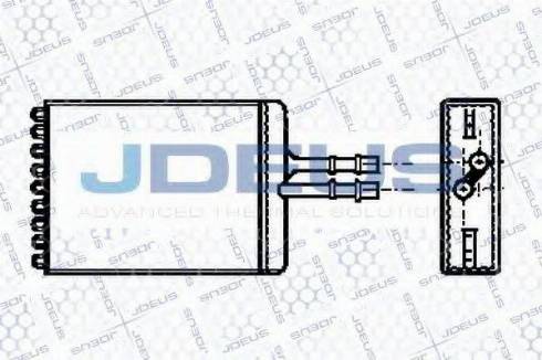 Jdeus 220M24 - Heat Exchanger, interior heating xparts.lv