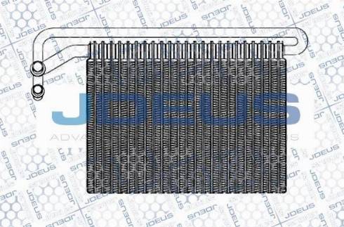 Jdeus M-905075A - Evaporator, air conditioning xparts.lv