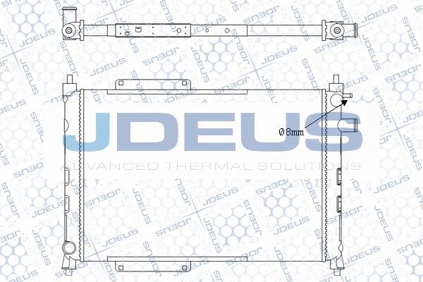 Jdeus M-0020371 - Radiators, Motora dzesēšanas sistēma xparts.lv
