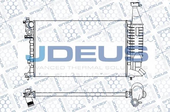 Jdeus M-007046A - Radiators, Motora dzesēšanas sistēma xparts.lv