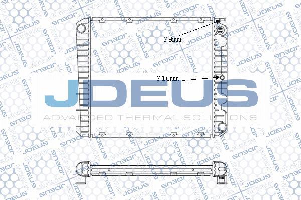 Jdeus M-0310210 - Радиатор, охлаждение двигателя xparts.lv