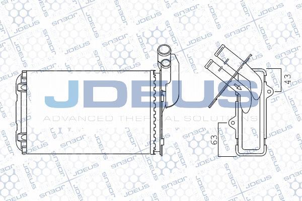 Jdeus M-2230100 - Теплообменник, отопление салона xparts.lv