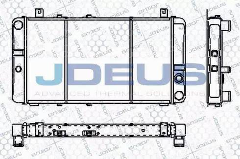 Jdeus RA0380000 - Radiators, Motora dzesēšanas sistēma xparts.lv