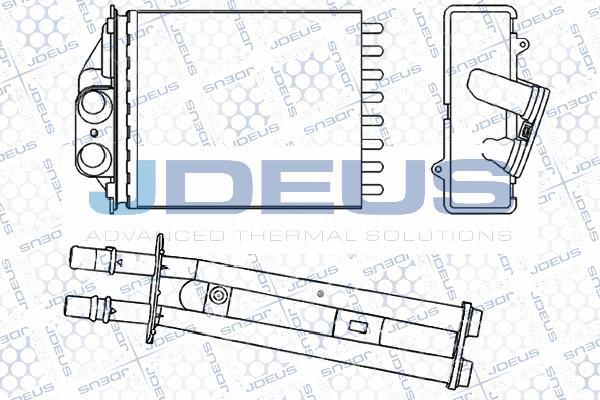 Jdeus RA2111230 - Теплообменник, отопление салона xparts.lv