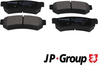 JP Group 6363700110 - Stabdžių trinkelių rinkinys, diskinis stabdys xparts.lv