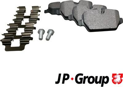 JP Group 1463700510 - Stabdžių trinkelių rinkinys, diskinis stabdys xparts.lv