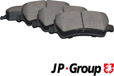 JP Group 1563700810 - Stabdžių trinkelių rinkinys, diskinis stabdys xparts.lv