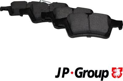 JP Group 1563701510 - Stabdžių trinkelių rinkinys, diskinis stabdys xparts.lv