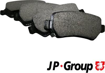 JP Group 1263700110 - Stabdžių trinkelių rinkinys, diskinis stabdys xparts.lv