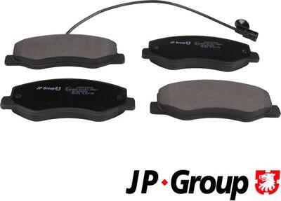 JP Group 1263701910 - Stabdžių trinkelių rinkinys, diskinis stabdys xparts.lv