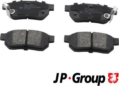 JP Group 3463701110 - Тормозные колодки, дисковые, комплект xparts.lv