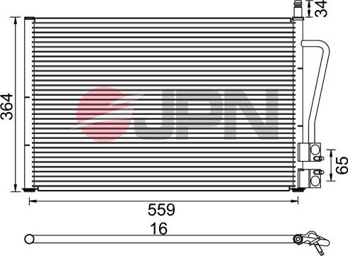 JPN 60C9097-JPN - Condenser, air conditioning xparts.lv