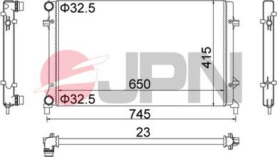 JPN 60C9058-JPN - Radiators, Motora dzesēšanas sistēma xparts.lv