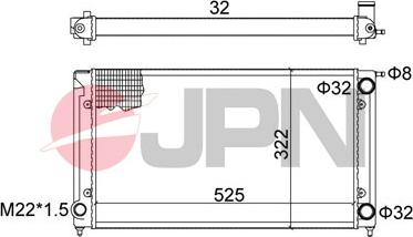 JPN 60C9053-JPN - Radiators, Motora dzesēšanas sistēma xparts.lv