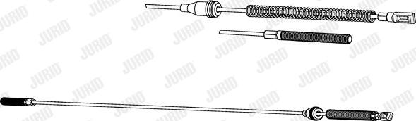Jurid 432121J - Cable, parking brake xparts.lv