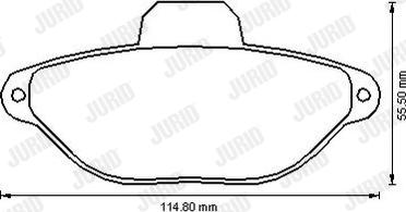 Jurid 573169J - Brake Pad Set, disc brake xparts.lv