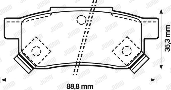Jurid 572136J - Brake Pad Set, disc brake xparts.lv