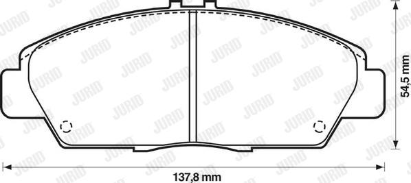 Jurid 572350J - Brake Pad Set, disc brake xparts.lv