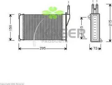 Kager 32-0031 - Heat Exchanger, interior heating xparts.lv
