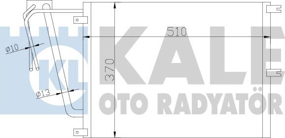 KALE OTO RADYATÖR 342565 - Kondensators, Gaisa kond. sistēma xparts.lv