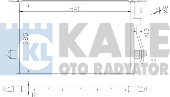 KALE OTO RADYATÖR 342880 - Kondensators, Gaisa kond. sistēma xparts.lv