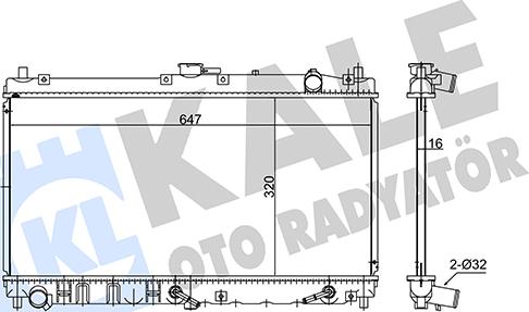 KALE OTO RADYATÖR 347935 - Radiators, Motora dzesēšanas sistēma xparts.lv