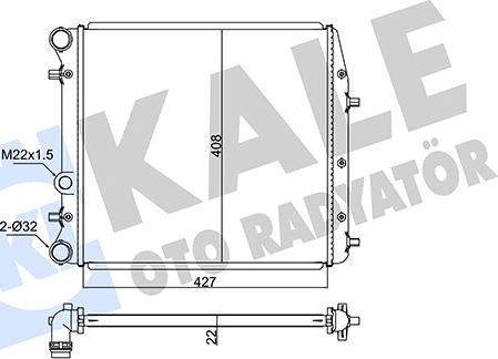 KALE OTO RADYATÖR 347525 - Radiators, Motora dzesēšanas sistēma xparts.lv