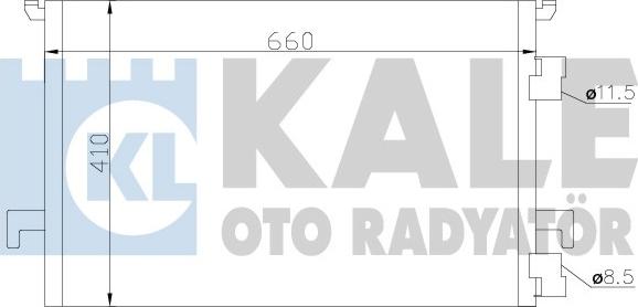 KALE OTO RADYATÖR 388900 - Condenser, air conditioning xparts.lv