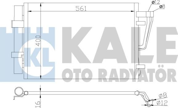 KALE OTO RADYATÖR 379200 - Kondensators, Gaisa kond. sistēma xparts.lv