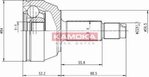 Kamoka 6514 - Шарнирный комплект, ШРУС, приводной вал xparts.lv