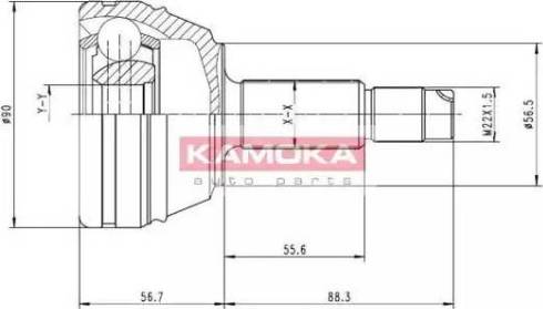 Kamoka 7126 - Joint Kit, drive shaft xparts.lv