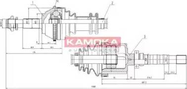 Kamoka CT1138914 - Drive Shaft xparts.lv