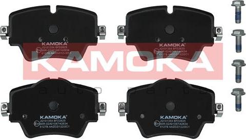 Kamoka JQ101354 - Тормозные колодки, дисковые, комплект xparts.lv