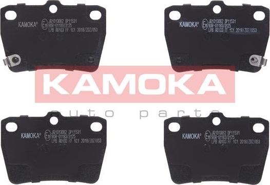 Kamoka JQ1013062 - Brake Pad Set, disc brake xparts.lv