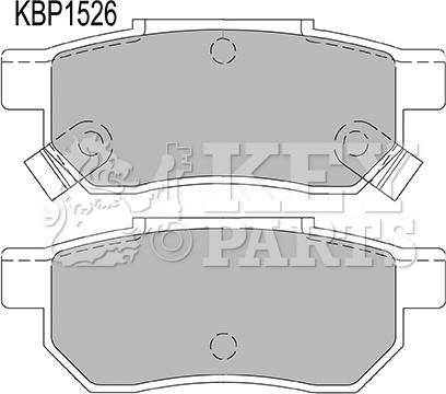 Key Parts KBP1526 - Brake Pad Set, disc brake xparts.lv