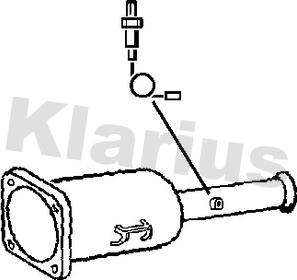 Klarius 390193 - Nosēdumu / Daļiņu filtrs, Izplūdes gāzu sistēma xparts.lv