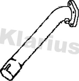 Klarius 302011 - Exhaust Pipe xparts.lv
